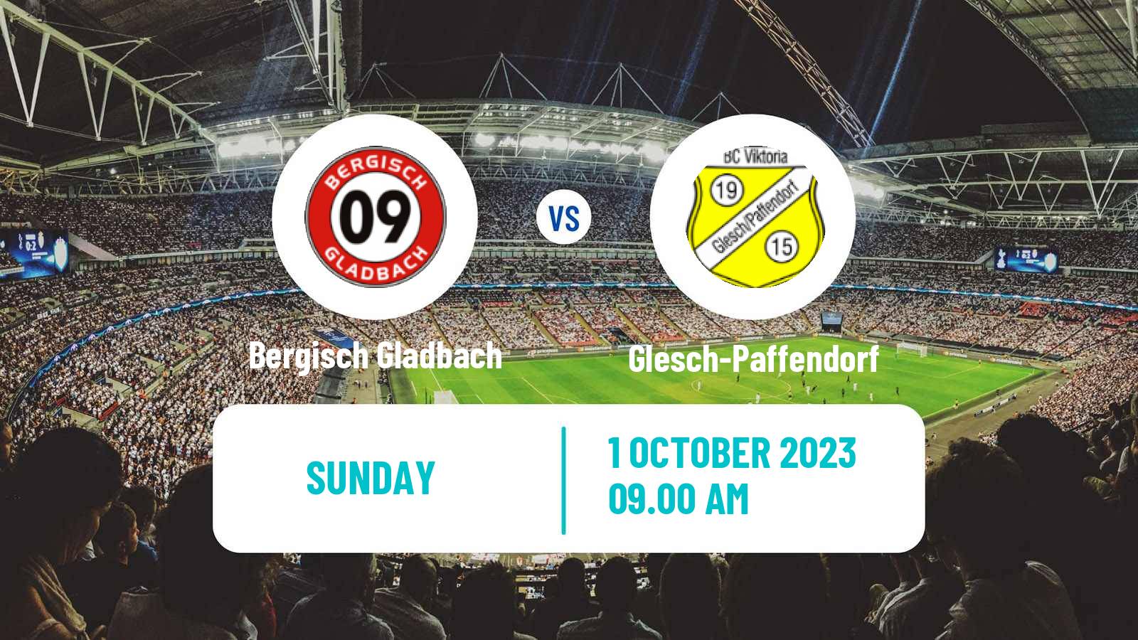 Soccer German Oberliga Mittelrhein Bergisch Gladbach - Glesch-Paffendorf