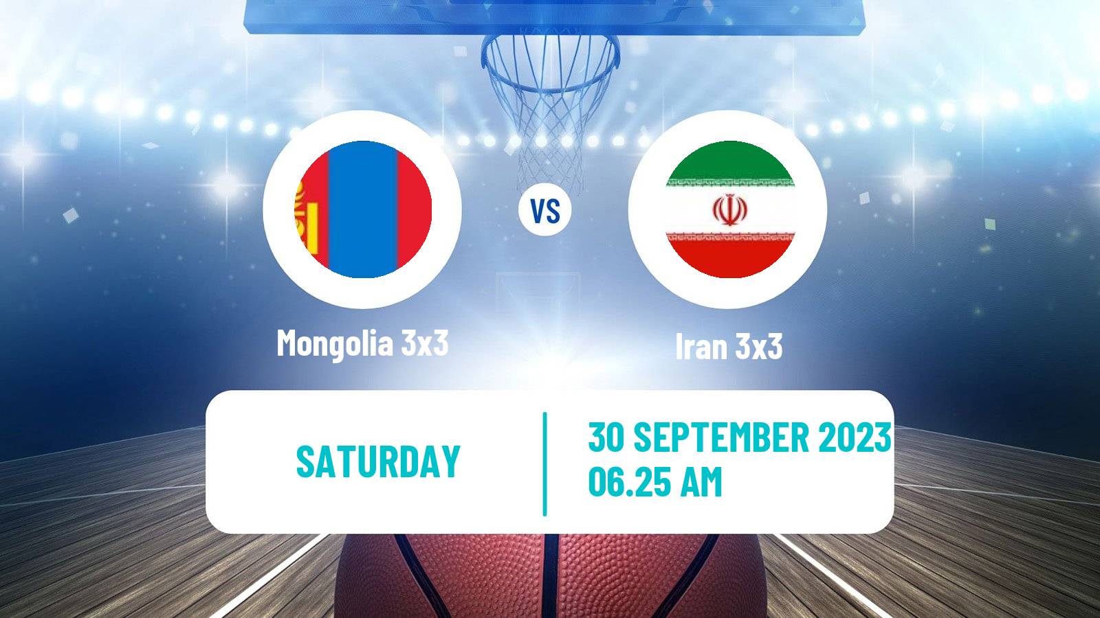 Basketball Asian Games Basketball 3x3 Mongolia 3x3 - Iran 3x3