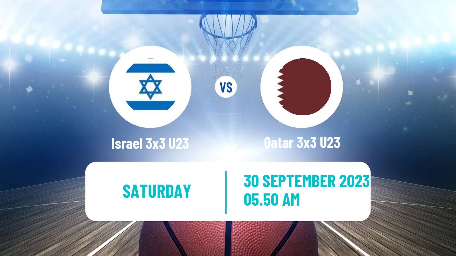 Basketball World Cup Basketball 3x3 U23 Israel 3x3 U23 - Qatar 3x3 U23