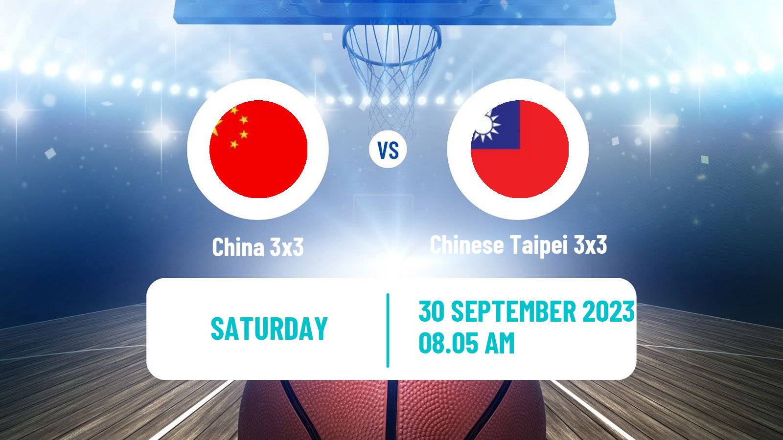 Basketball Asian Games Basketball 3x3 China 3x3 - Chinese Taipei 3x3