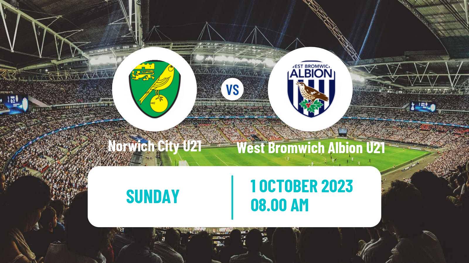 Soccer English Premier League 2 Norwich City U21 - West Bromwich Albion U21