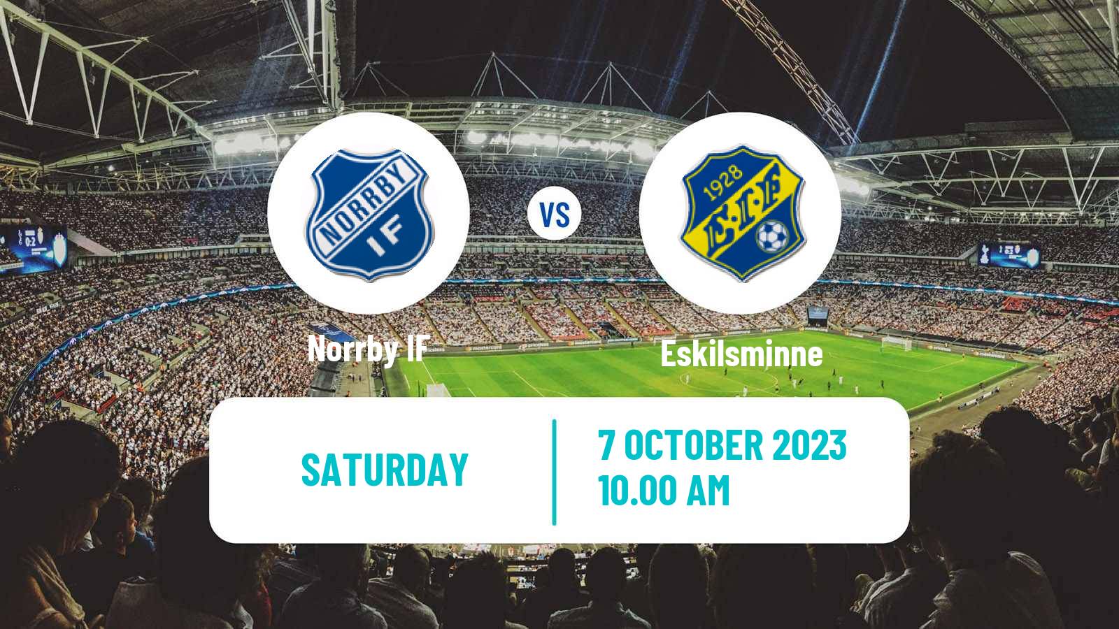 Soccer Swedish Division 1 Södra Norrby - Eskilsminne