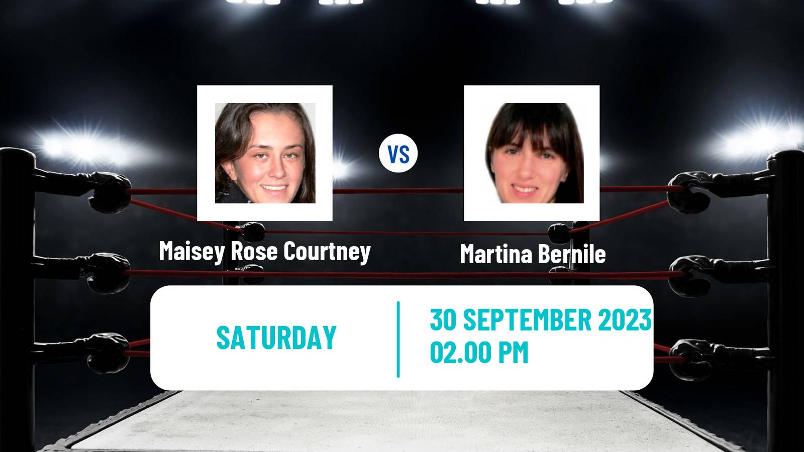 Boxing Flyweight Others Matches Women Maisey Rose Courtney - Martina Bernile