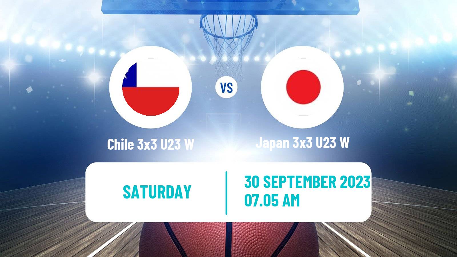 Basketball World Cup Basketball 3x3 U23 Women Chile 3x3 U23 W - Japan 3x3 U23 W