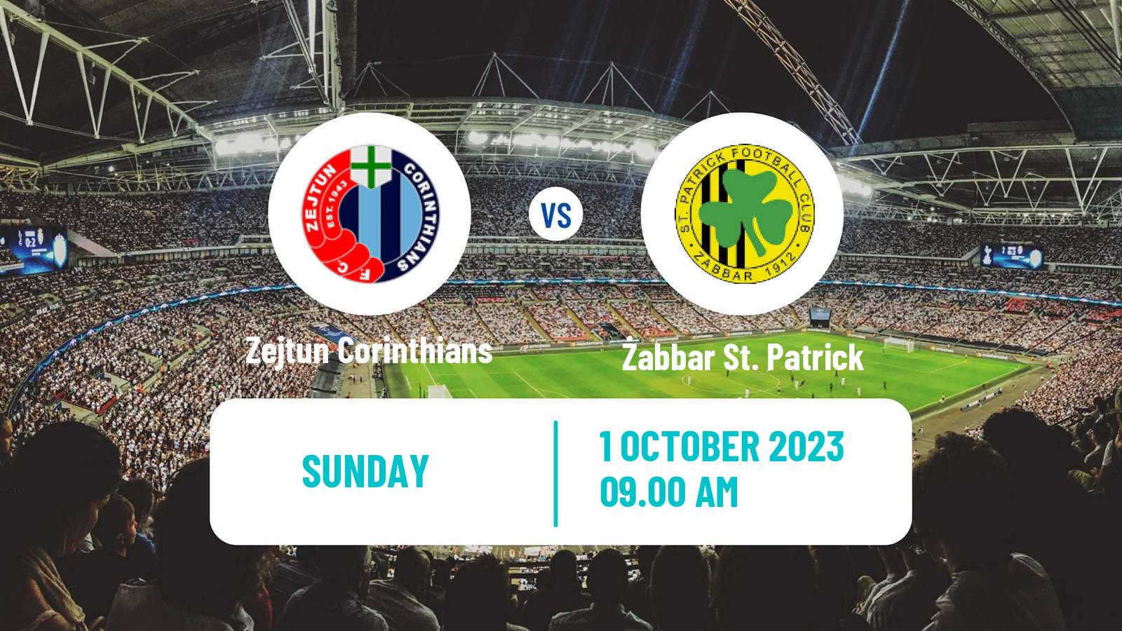 Soccer Maltese Challenge League Zejtun Corinthians - Żabbar St. Patrick