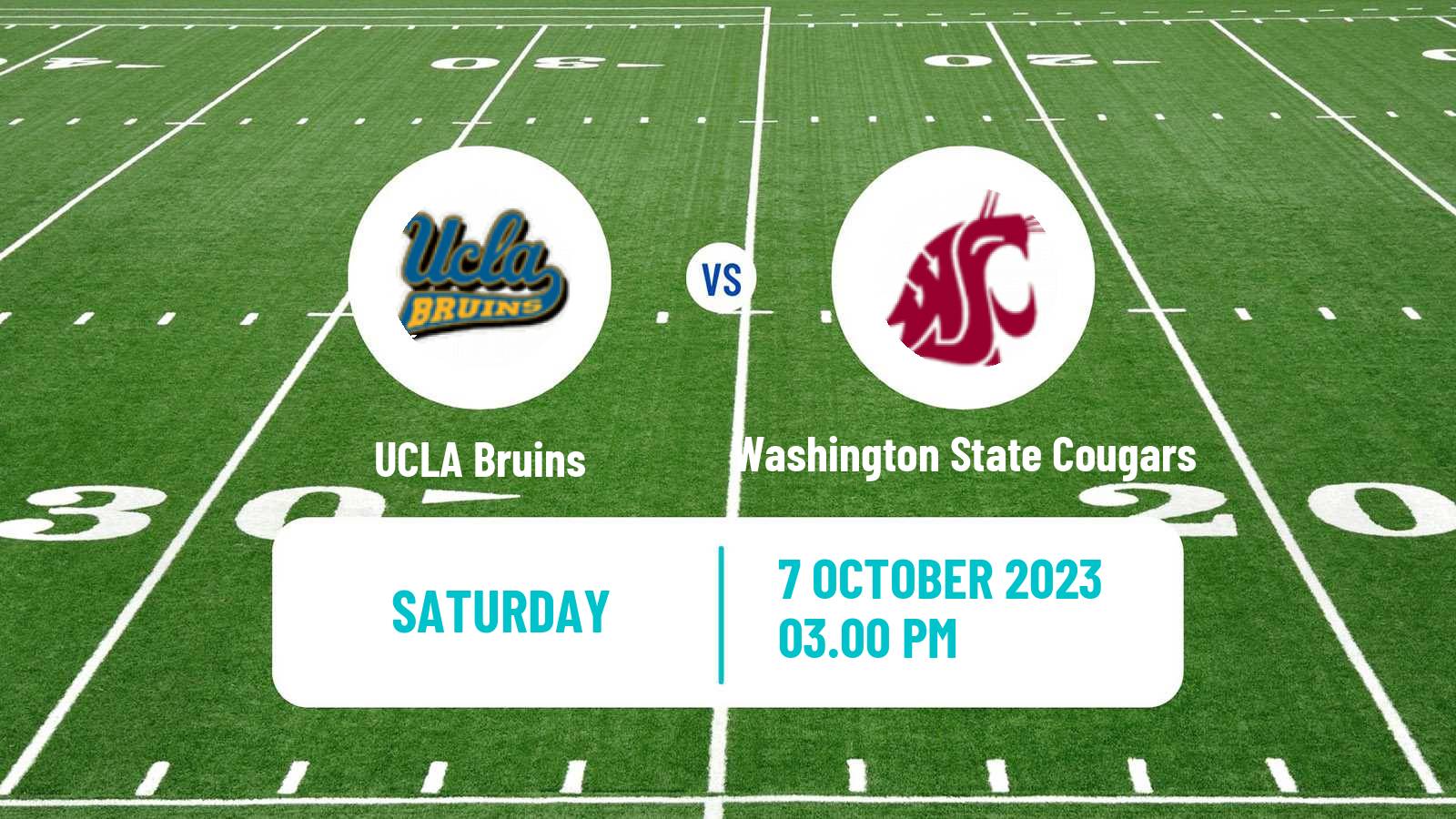 American football NCAA College Football UCLA Bruins - Washington State Cougars