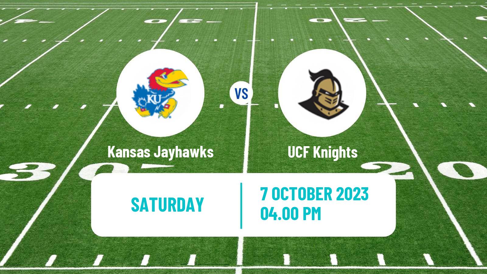 American football NCAA College Football Kansas Jayhawks - UCF Knights