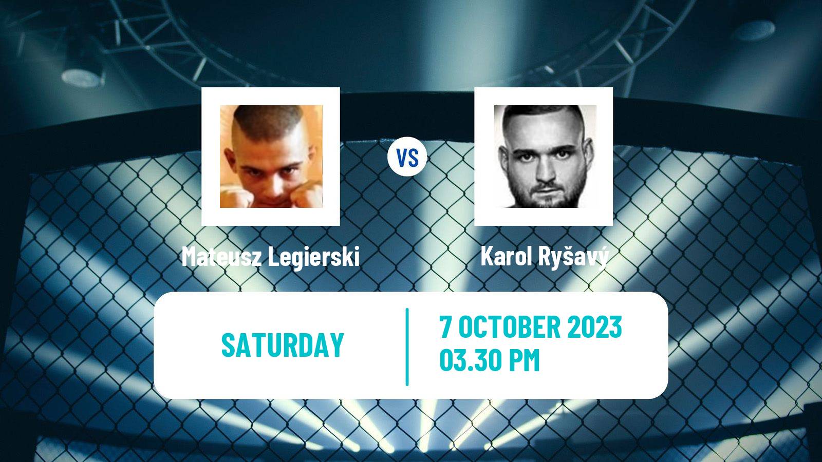 MMA Lightweight Oktagon Men Mateusz Legierski - Karol Ryšavý