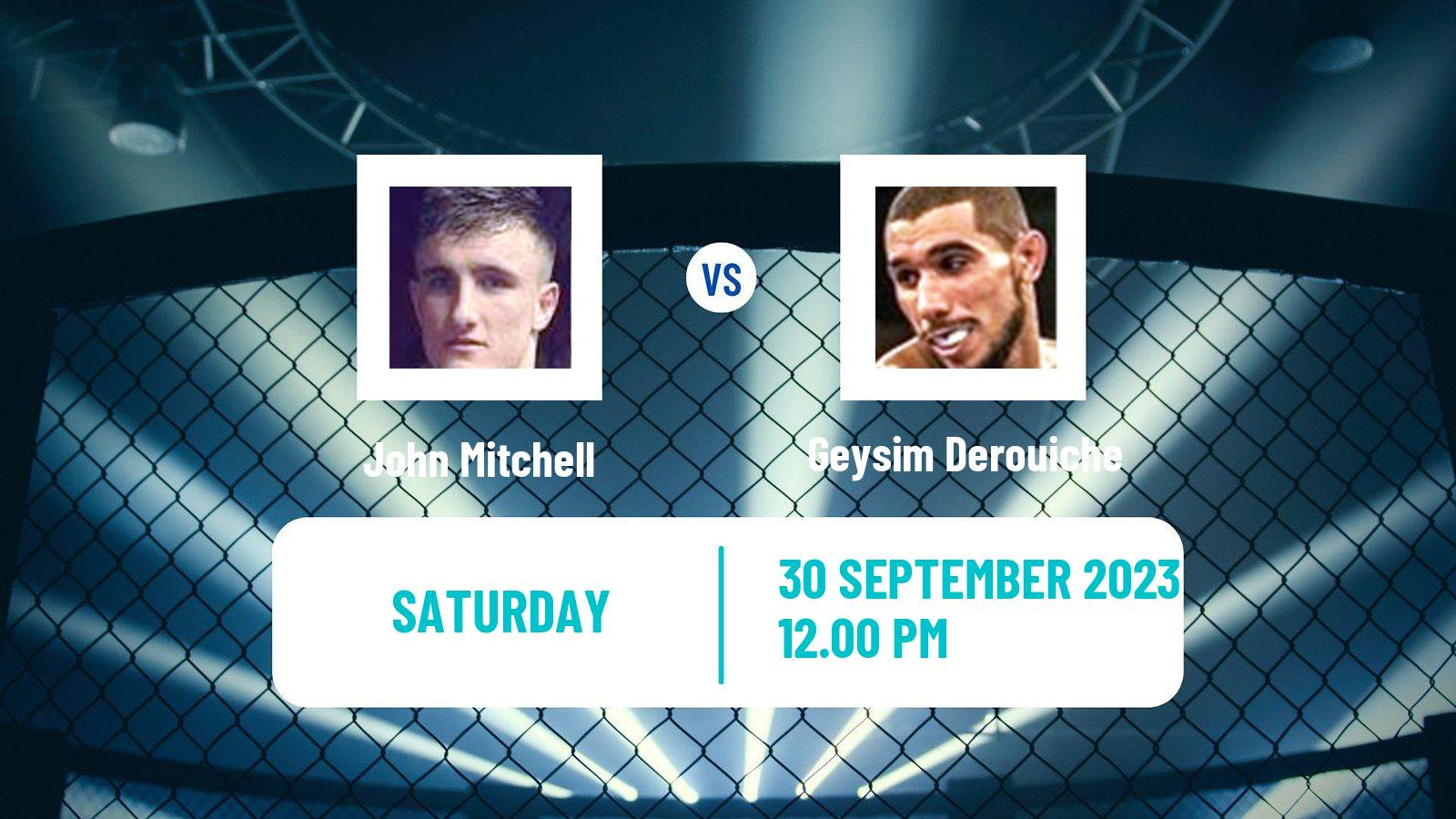 MMA Lightweight Pfl Men John Mitchell - Geysim Derouiche