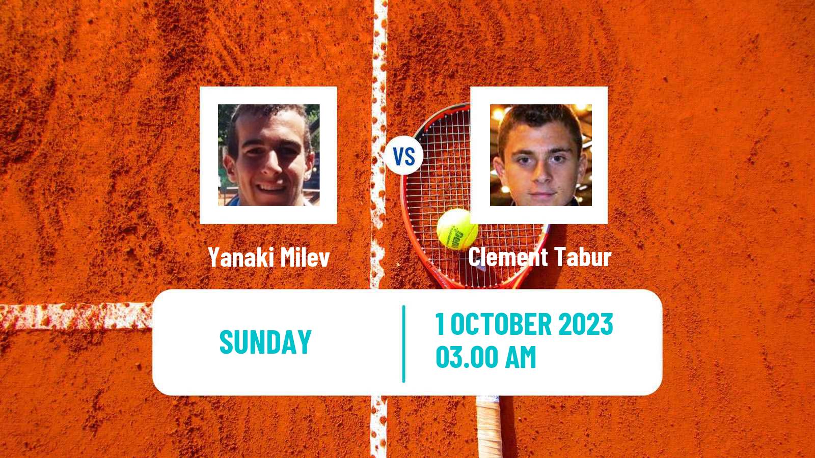 Tennis ITF M25 Pazardzhik Men Yanaki Milev - Clement Tabur