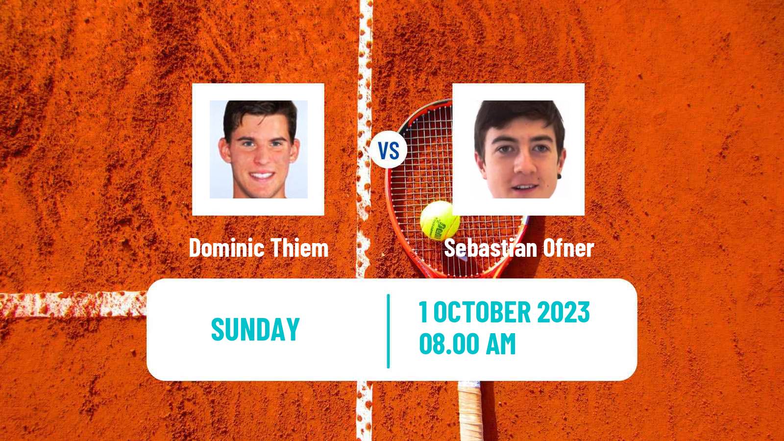 Tennis ATP Nur-Sultan Dominic Thiem - Sebastian Ofner