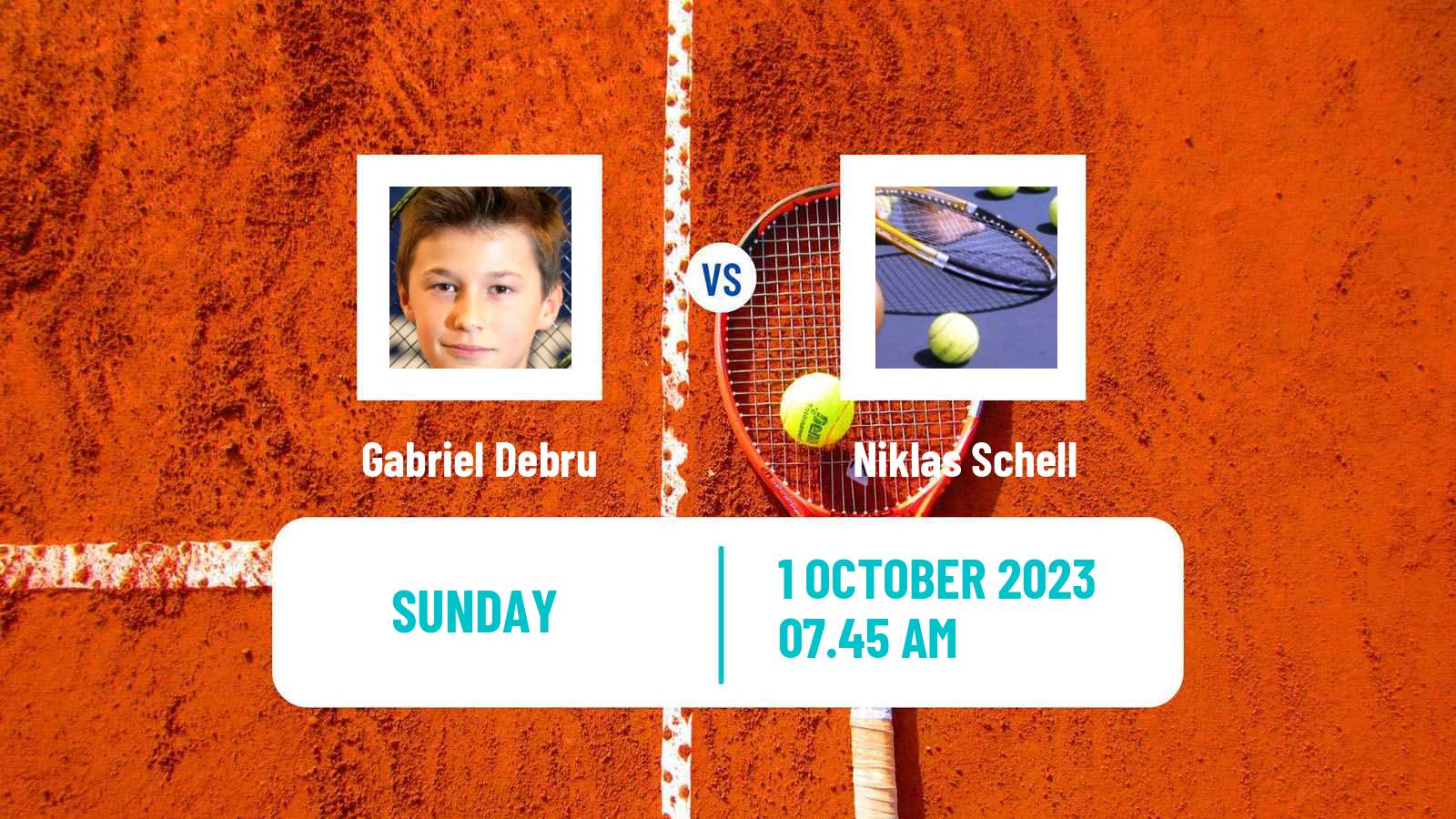 Tennis Mouilleron Le Captif Challenger Men Gabriel Debru - Niklas Schell