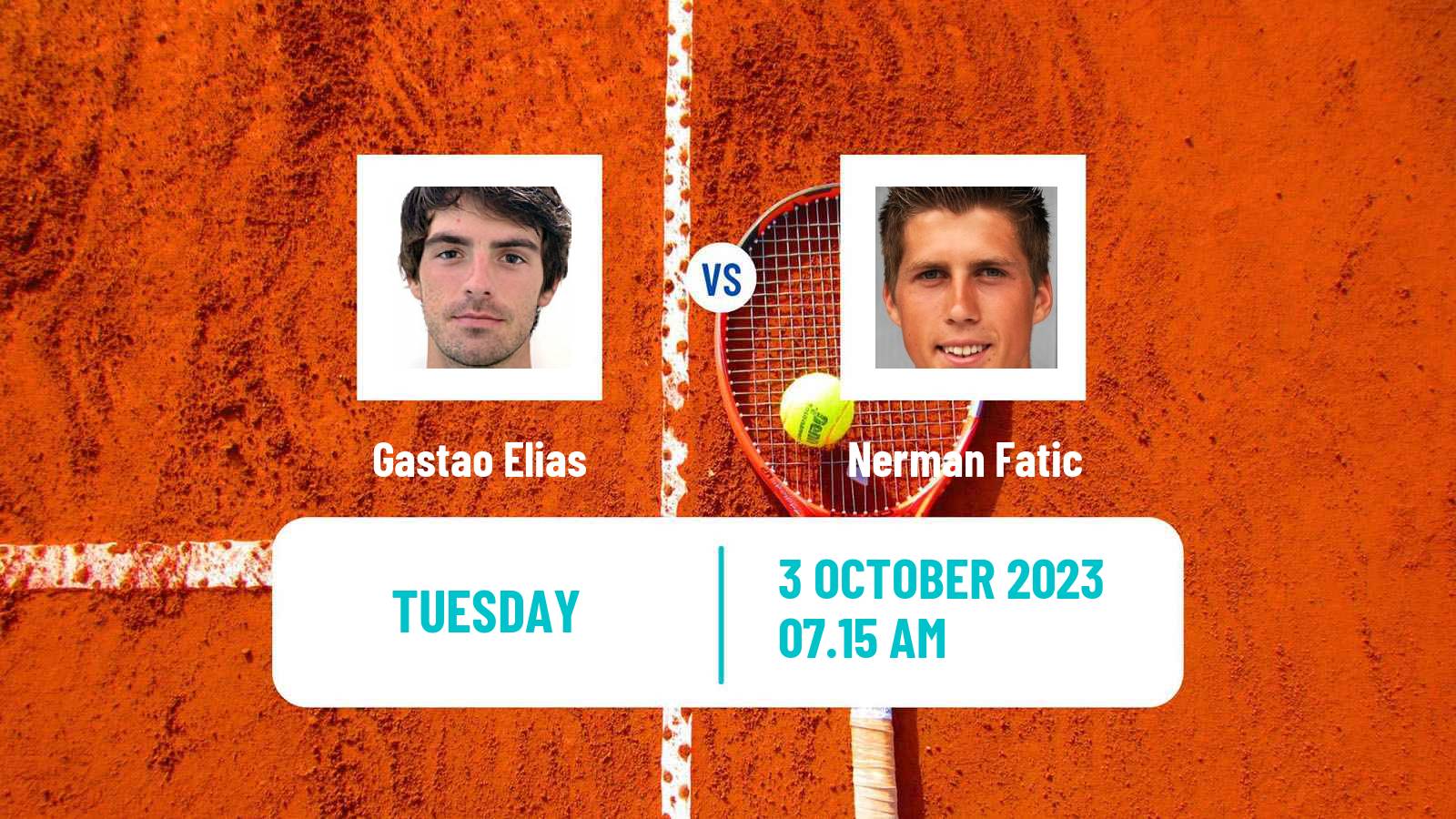 Tennis Lisbon Challenger Men Gastao Elias - Nerman Fatic