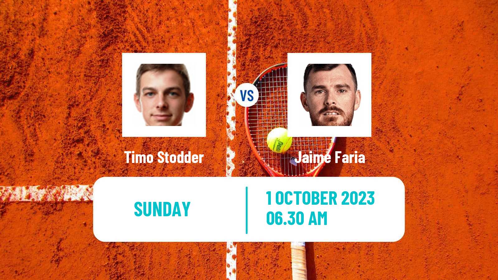 Tennis Lisbon Challenger Men Timo Stodder - Jaime Faria