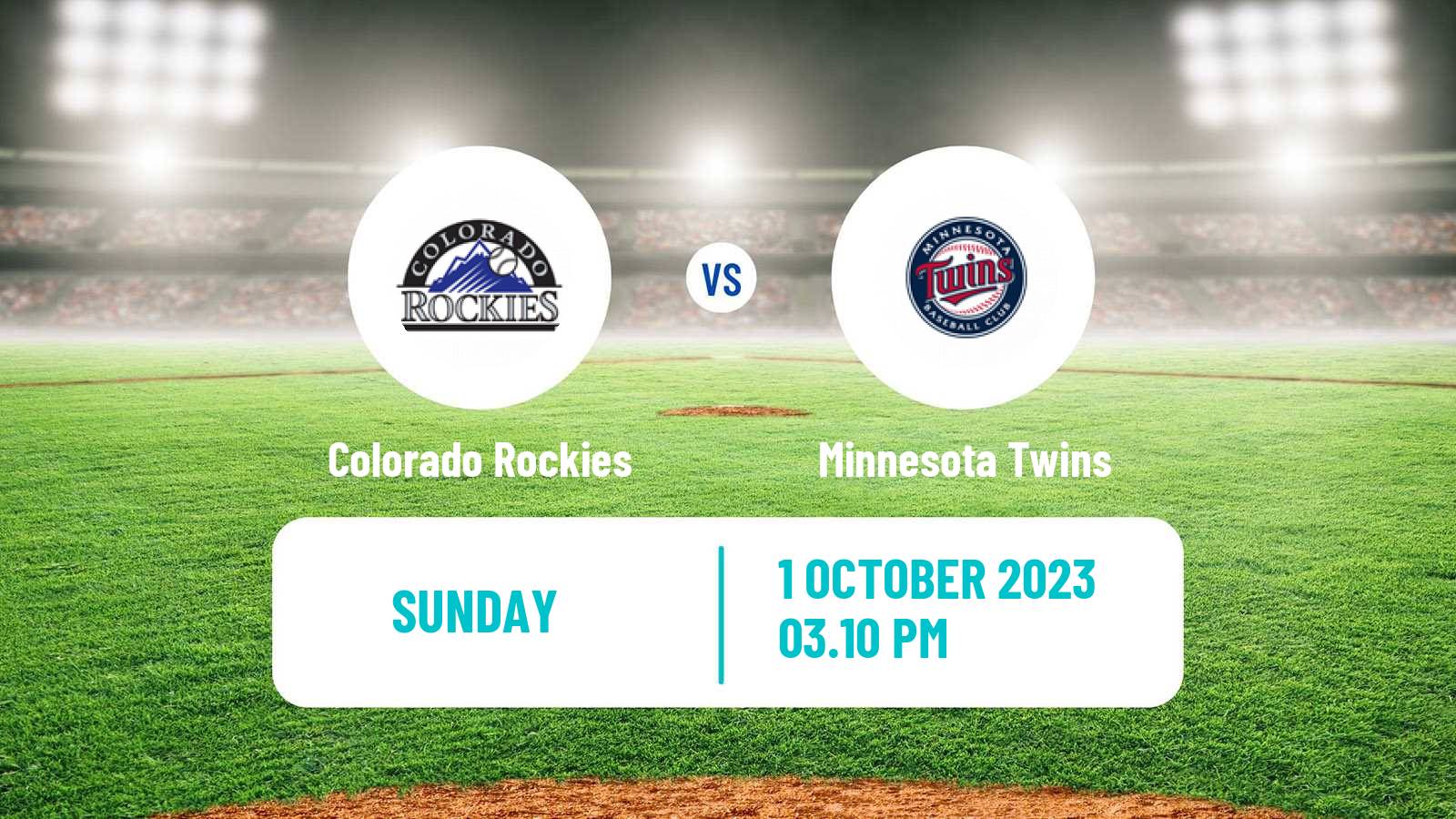 Baseball MLB Colorado Rockies - Minnesota Twins