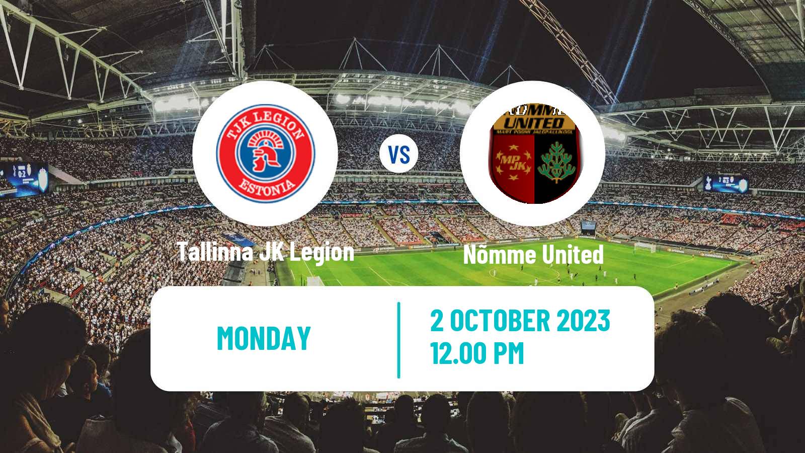 Soccer Estonian Esiliiga Tallinna JK Legion - Nõmme United