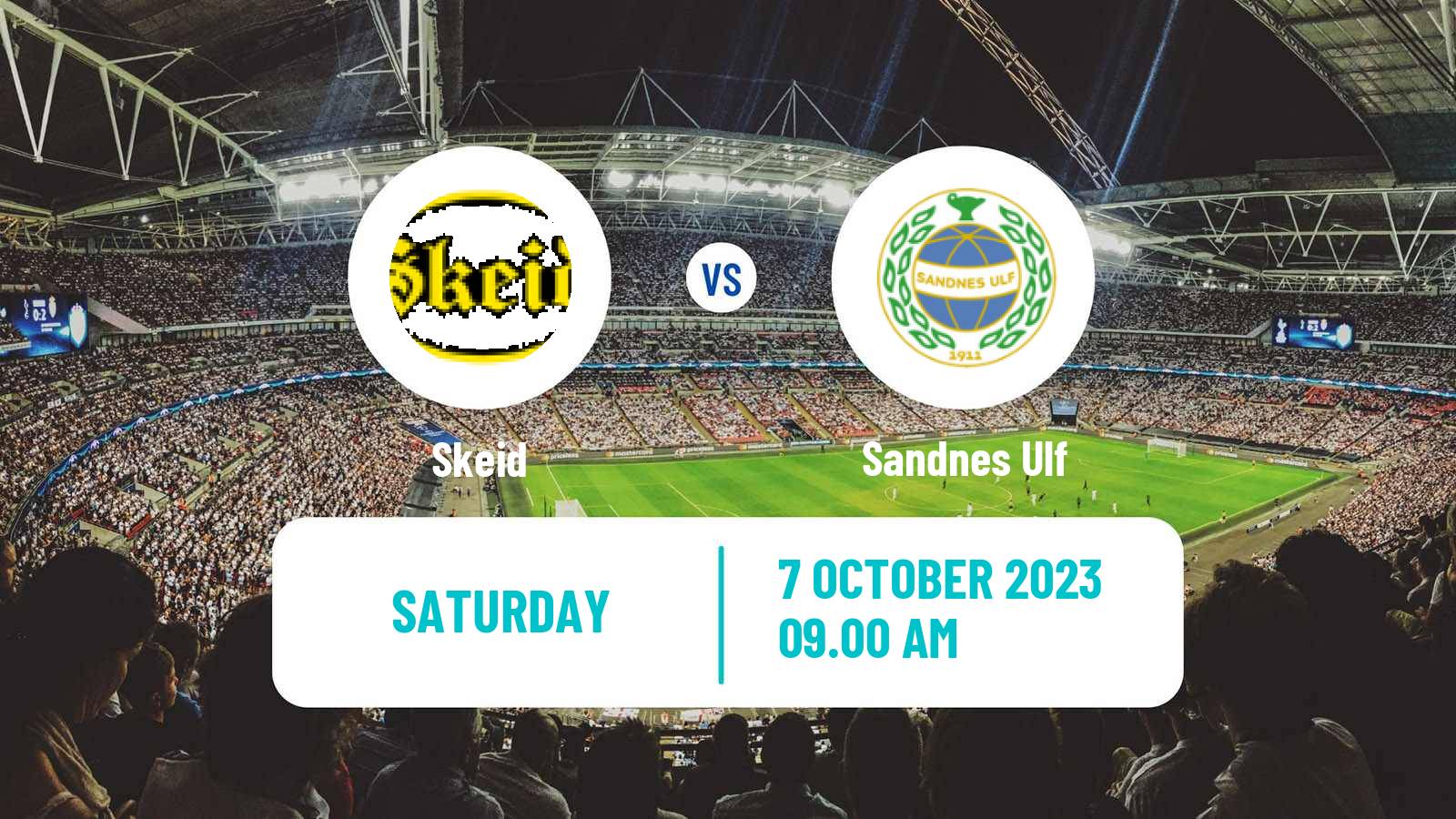 Soccer Norwegian Adeccoligaen Skeid - Sandnes Ulf