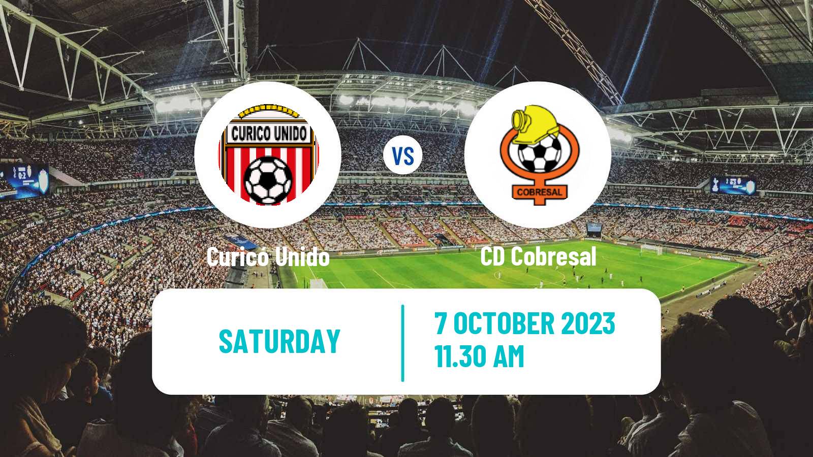 Soccer Chilean Primera Division Curicó Unido - Cobresal