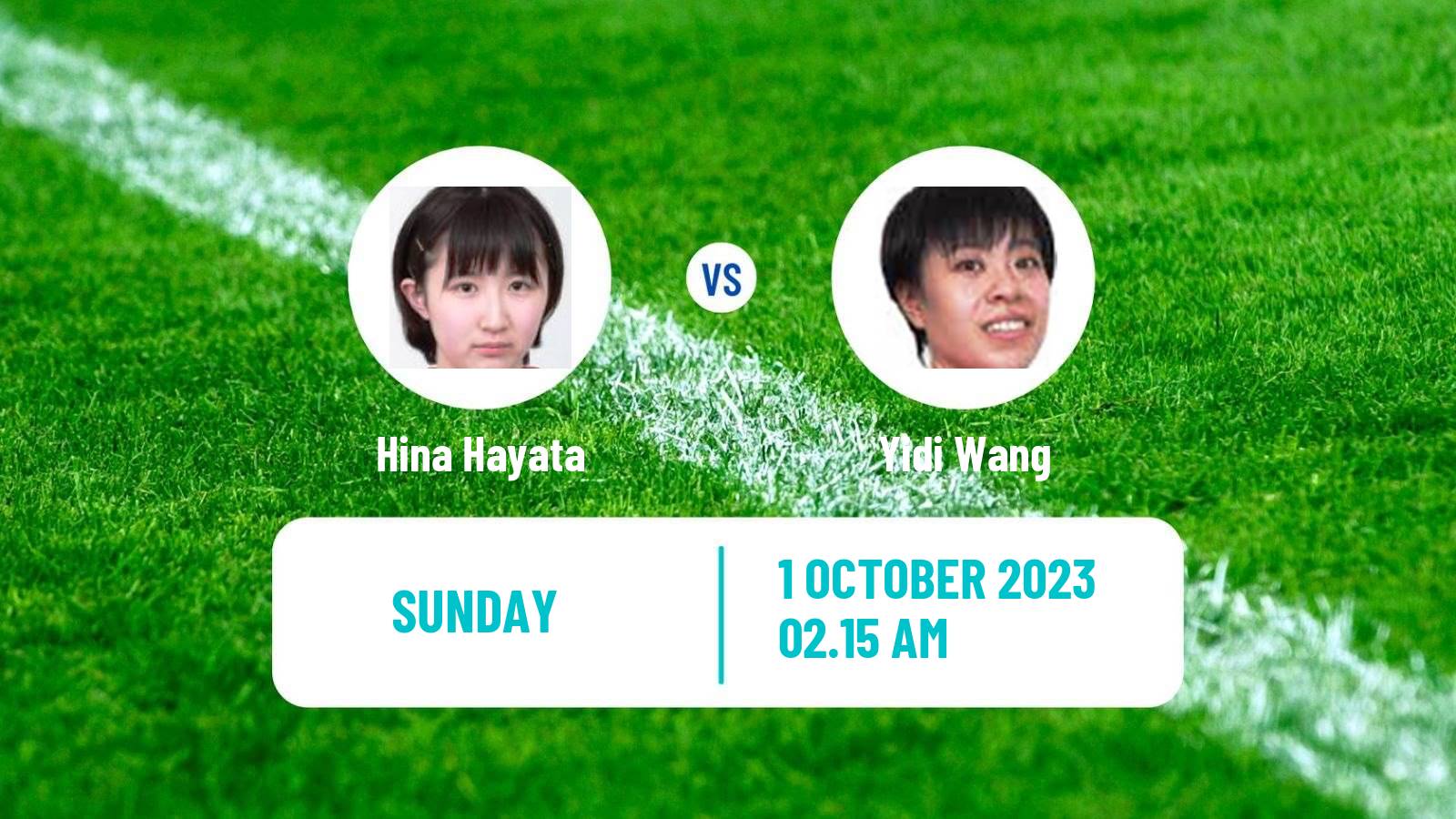 Table tennis Asian Games Women Hina Hayata - Yidi Wang