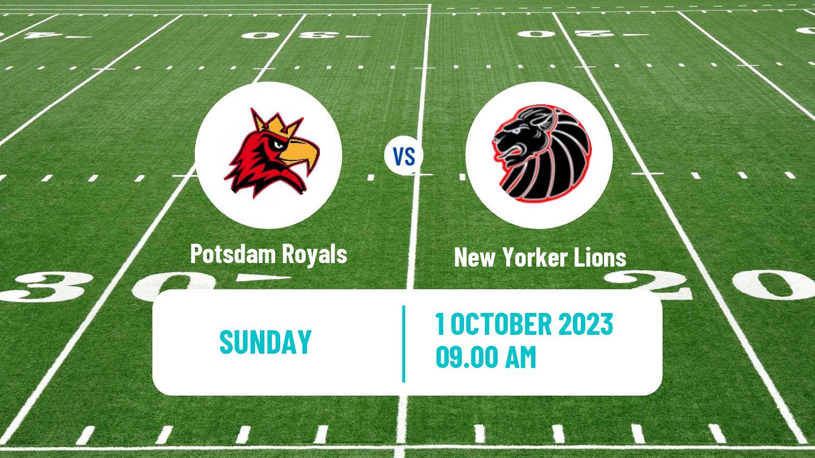 American football German GFL Potsdam Royals - New Yorker Lions