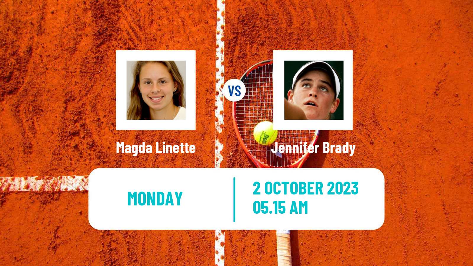 Tennis WTA Beijing Magda Linette - Jennifer Brady