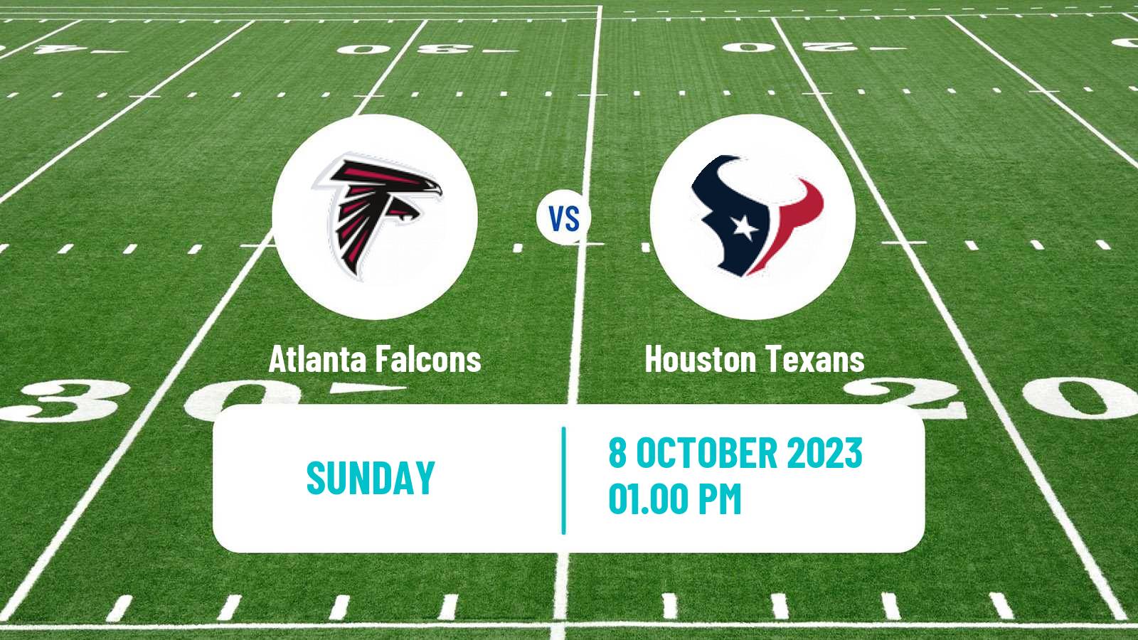 American football NFL Atlanta Falcons - Houston Texans