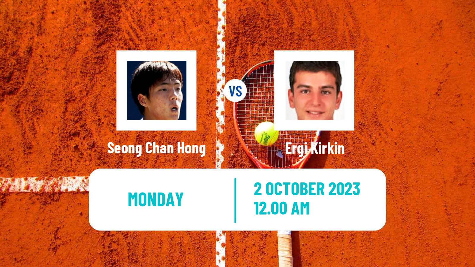 Tennis ATP Shanghai Seong Chan Hong - Ergi Kirkin
