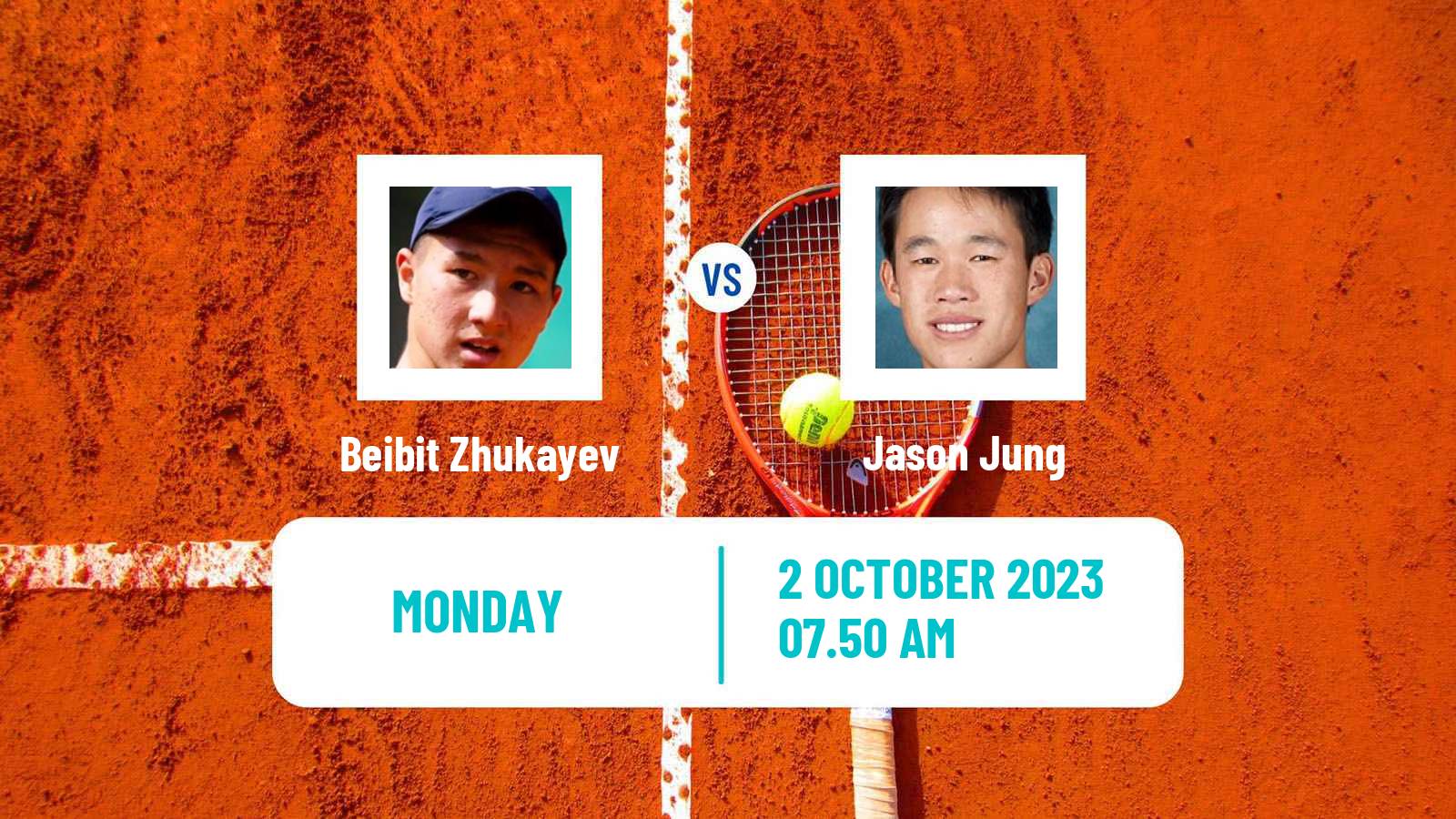 Tennis ATP Shanghai Beibit Zhukayev - Jason Jung