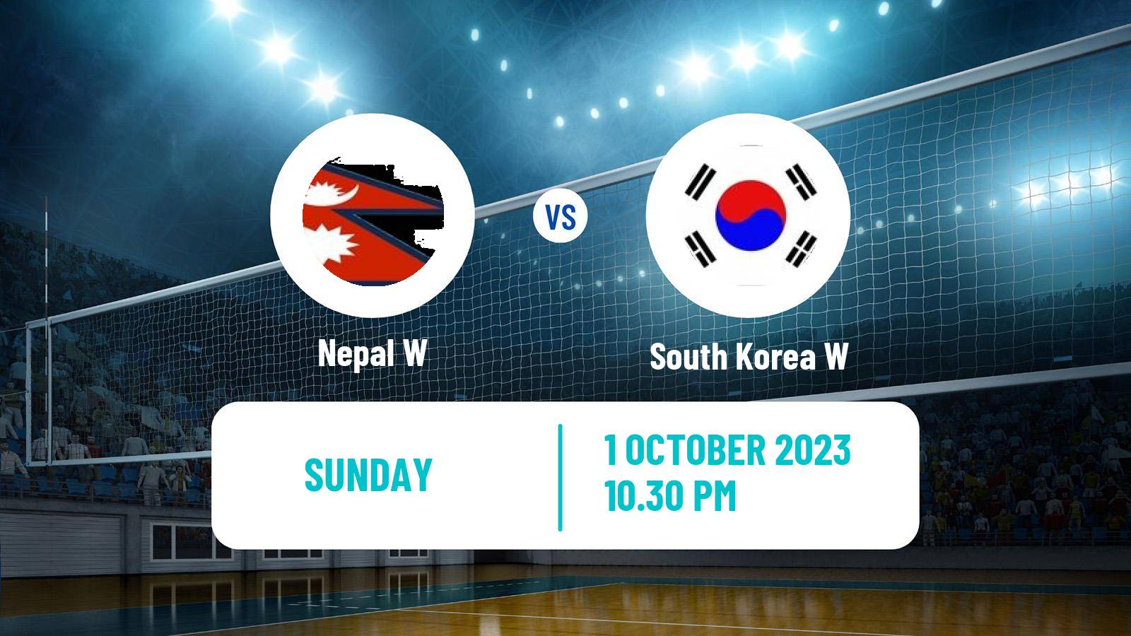 Volleyball Asian Games Volleyball Women Nepal W - South Korea W