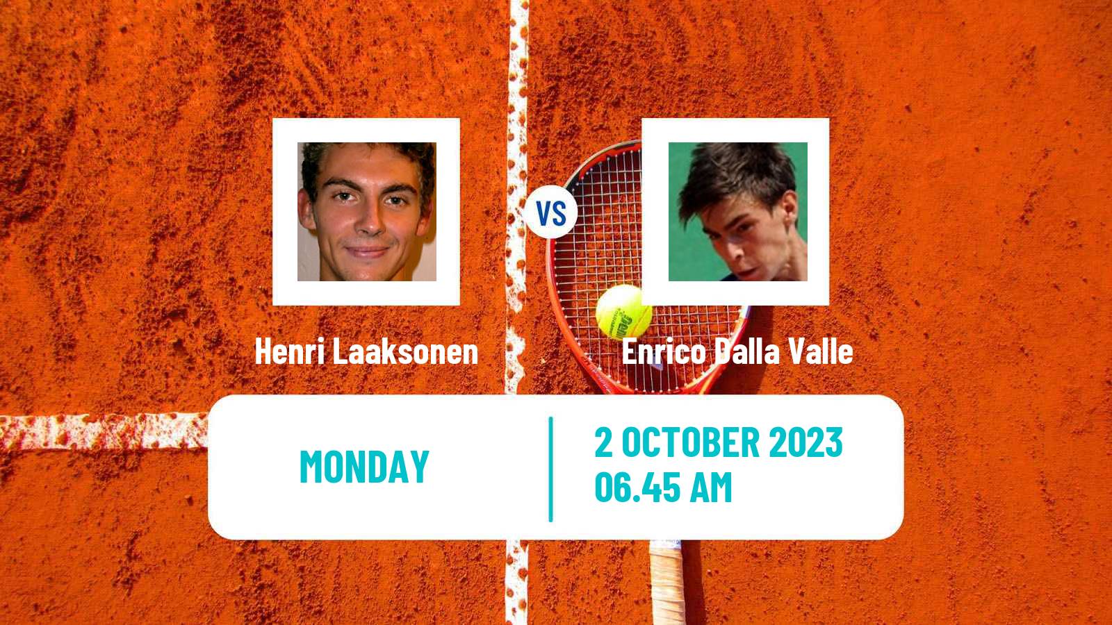 Tennis Lisbon Challenger Men Henri Laaksonen - Enrico Dalla Valle