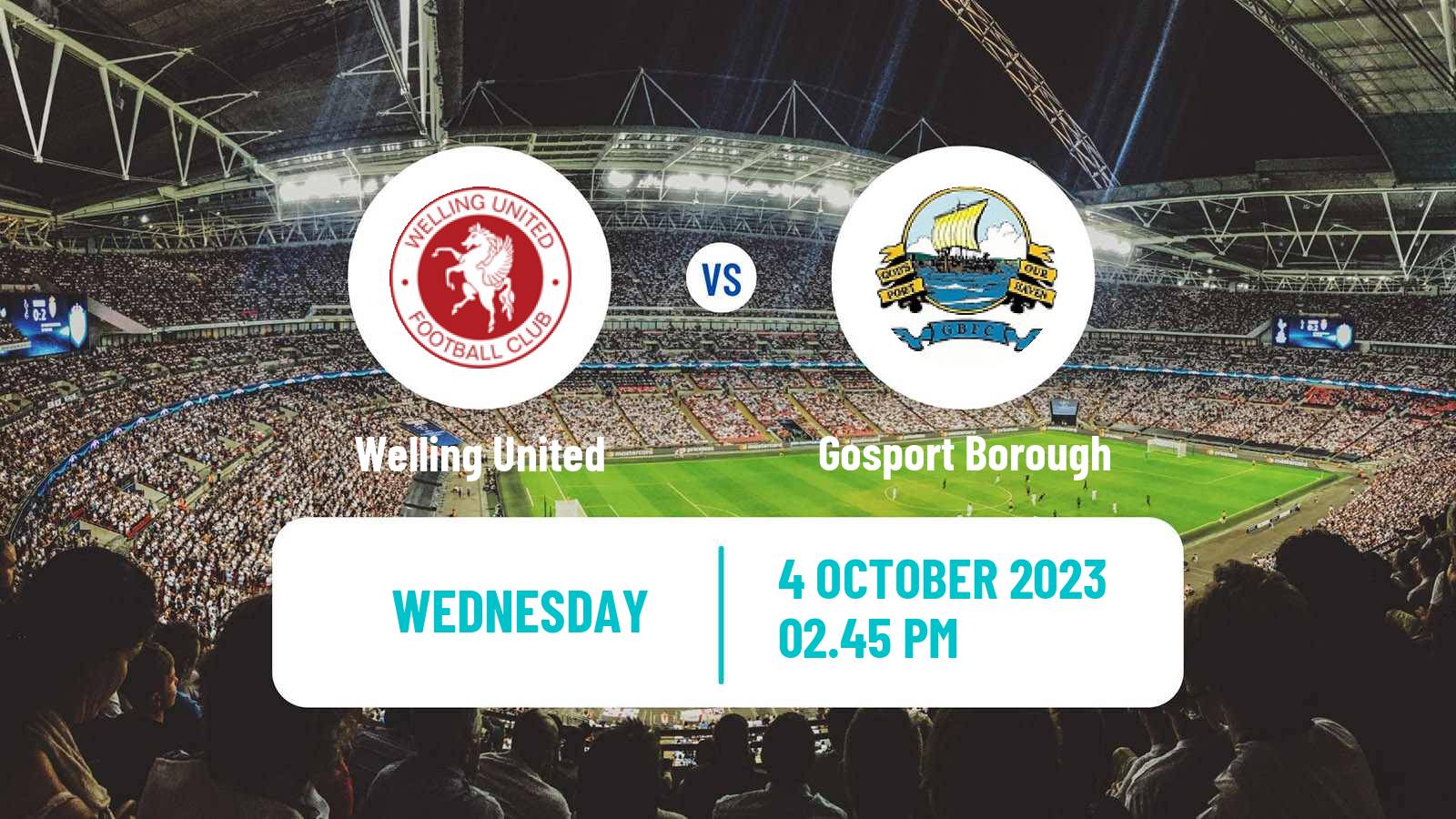 Soccer English FA Cup Welling United - Gosport Borough