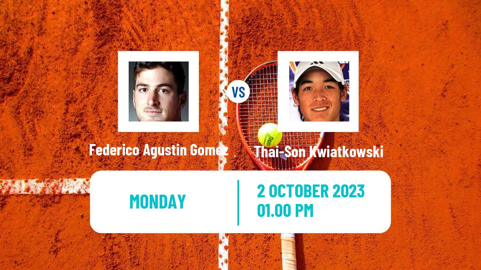 Tennis Tiburon Challenger Men Federico Agustin Gomez - Thai-Son Kwiatkowski