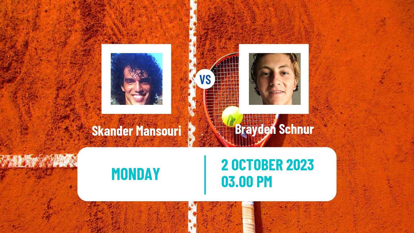 Tennis Tiburon Challenger Men Skander Mansouri - Brayden Schnur