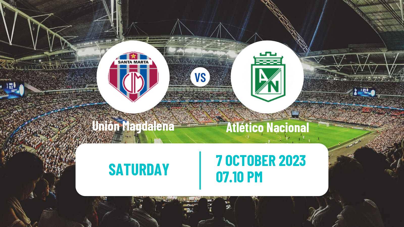 Soccer Colombian Primera A Unión Magdalena - Atlético Nacional