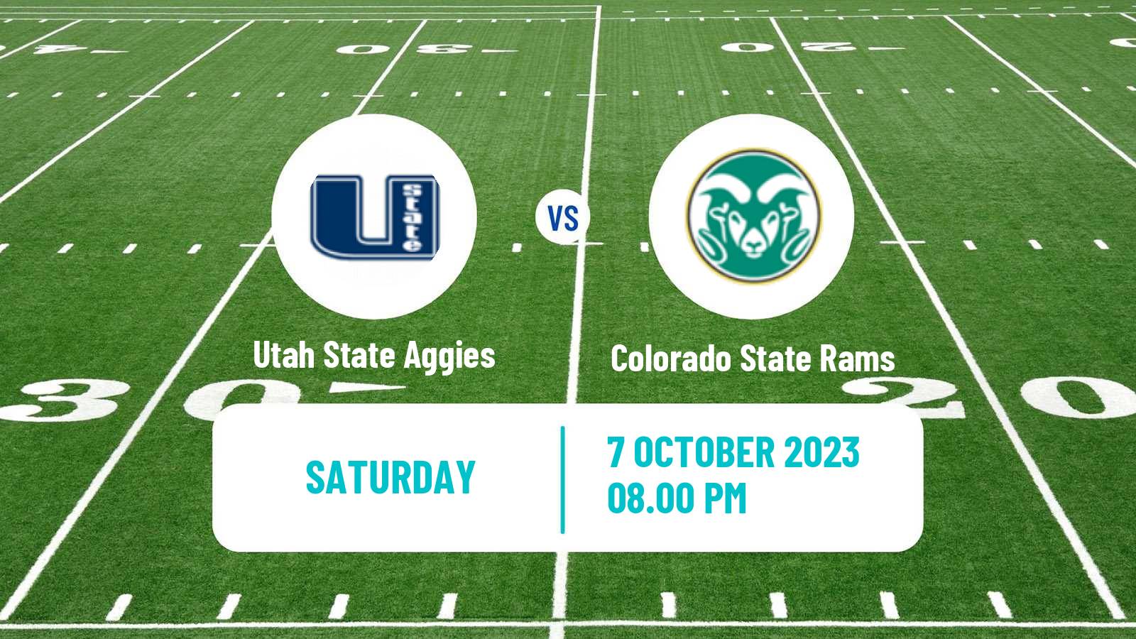 American football NCAA College Football Utah State Aggies - Colorado State Rams