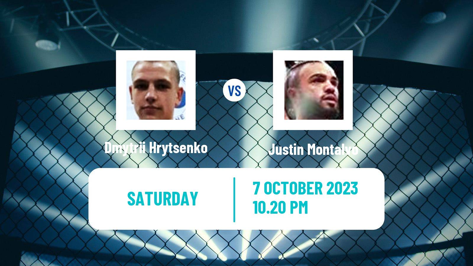 MMA Catchweight Bellator Men Dmytrii Hrytsenko - Justin Montalvo