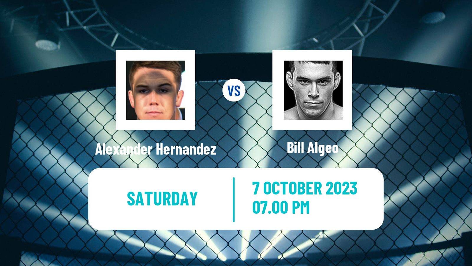 MMA Featherweight UFC Men Alexander Hernandez - Bill Algeo