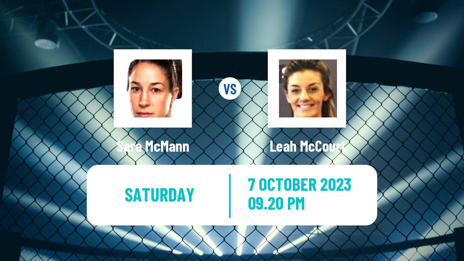 MMA Featherweight Women Bellator Sara McMann - Leah McCourt