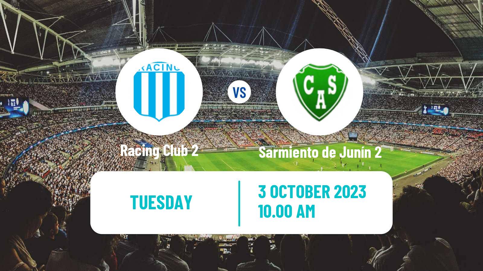 Soccer Argentinian Reserve League Racing Club 2 - Sarmiento de Junín 2