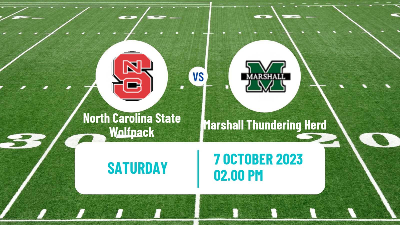American football NCAA College Football North Carolina State Wolfpack - Marshall Thundering Herd