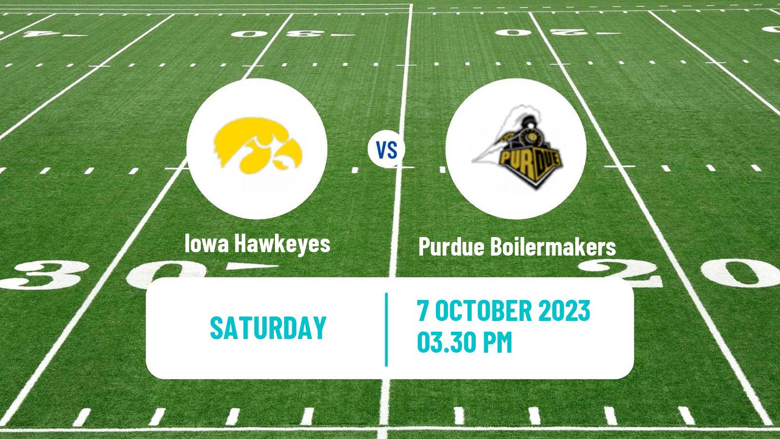 American football NCAA College Football Iowa Hawkeyes - Purdue Boilermakers