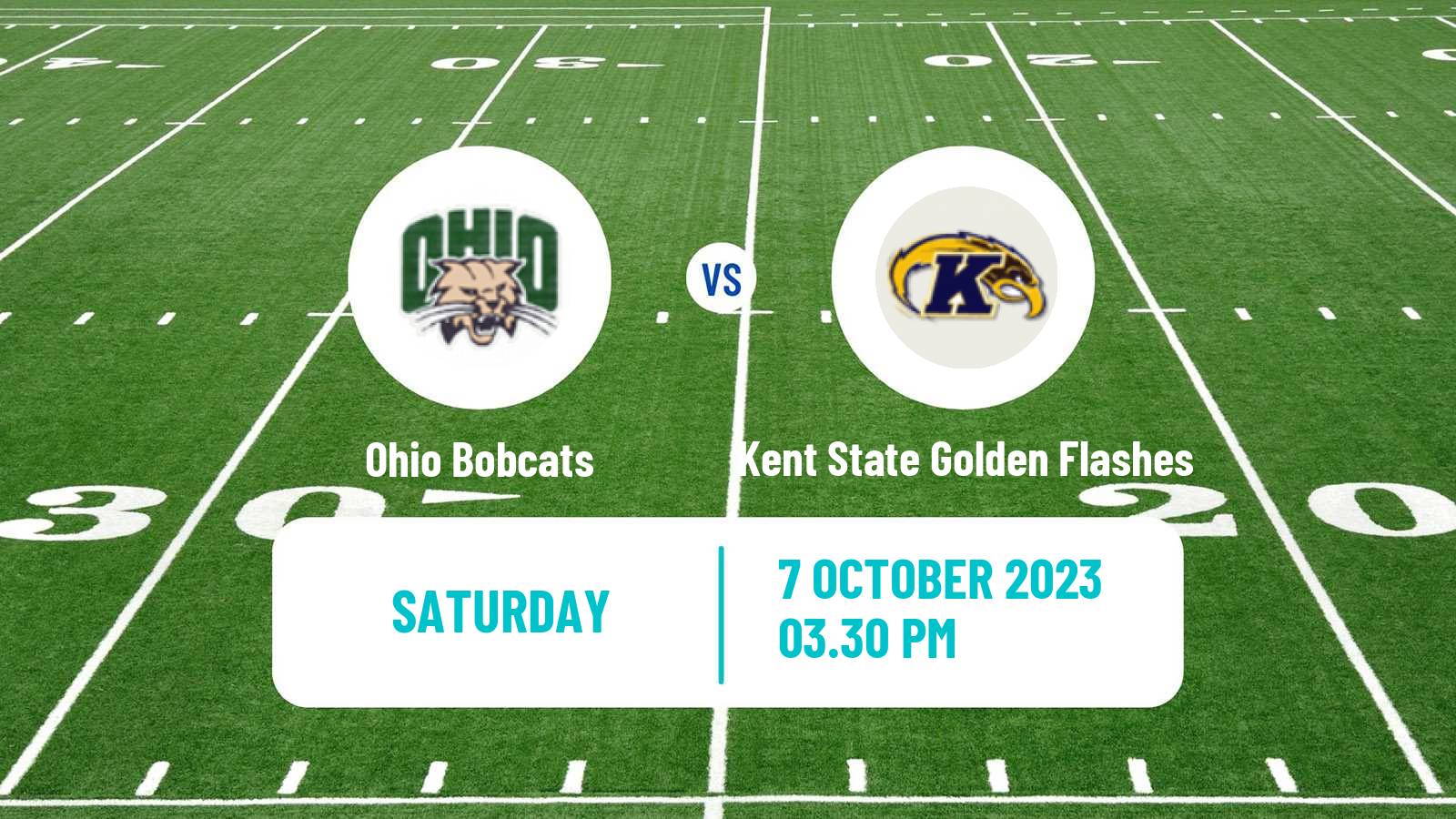 American football NCAA College Football Ohio Bobcats - Kent State Golden Flashes