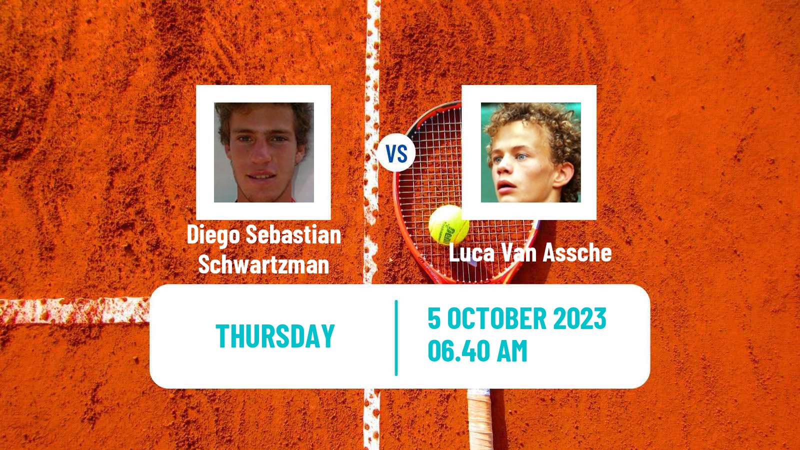 Tennis ATP Shanghai Diego Sebastian Schwartzman - Luca Van Assche