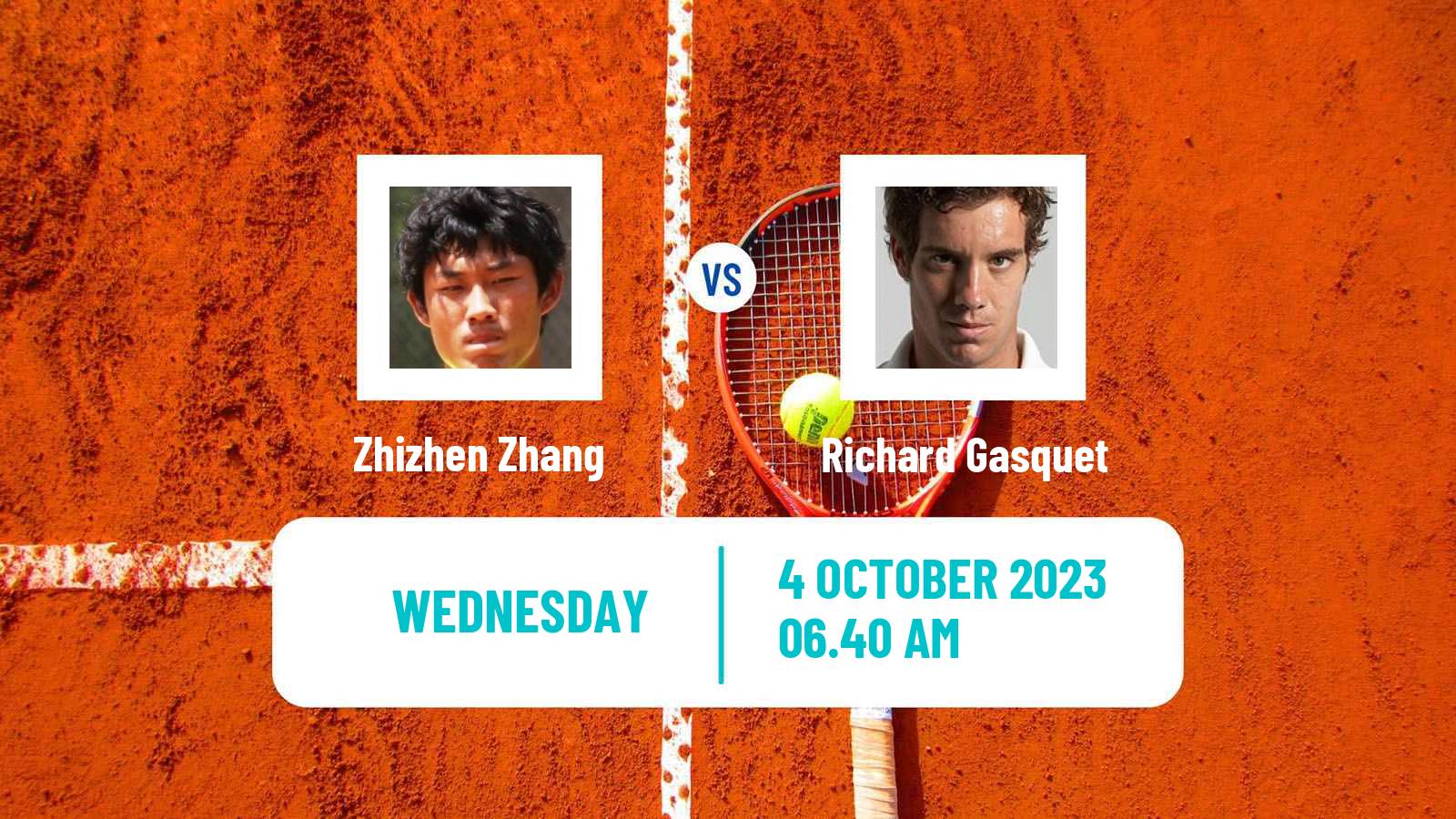 Tennis ATP Shanghai Zhizhen Zhang - Richard Gasquet