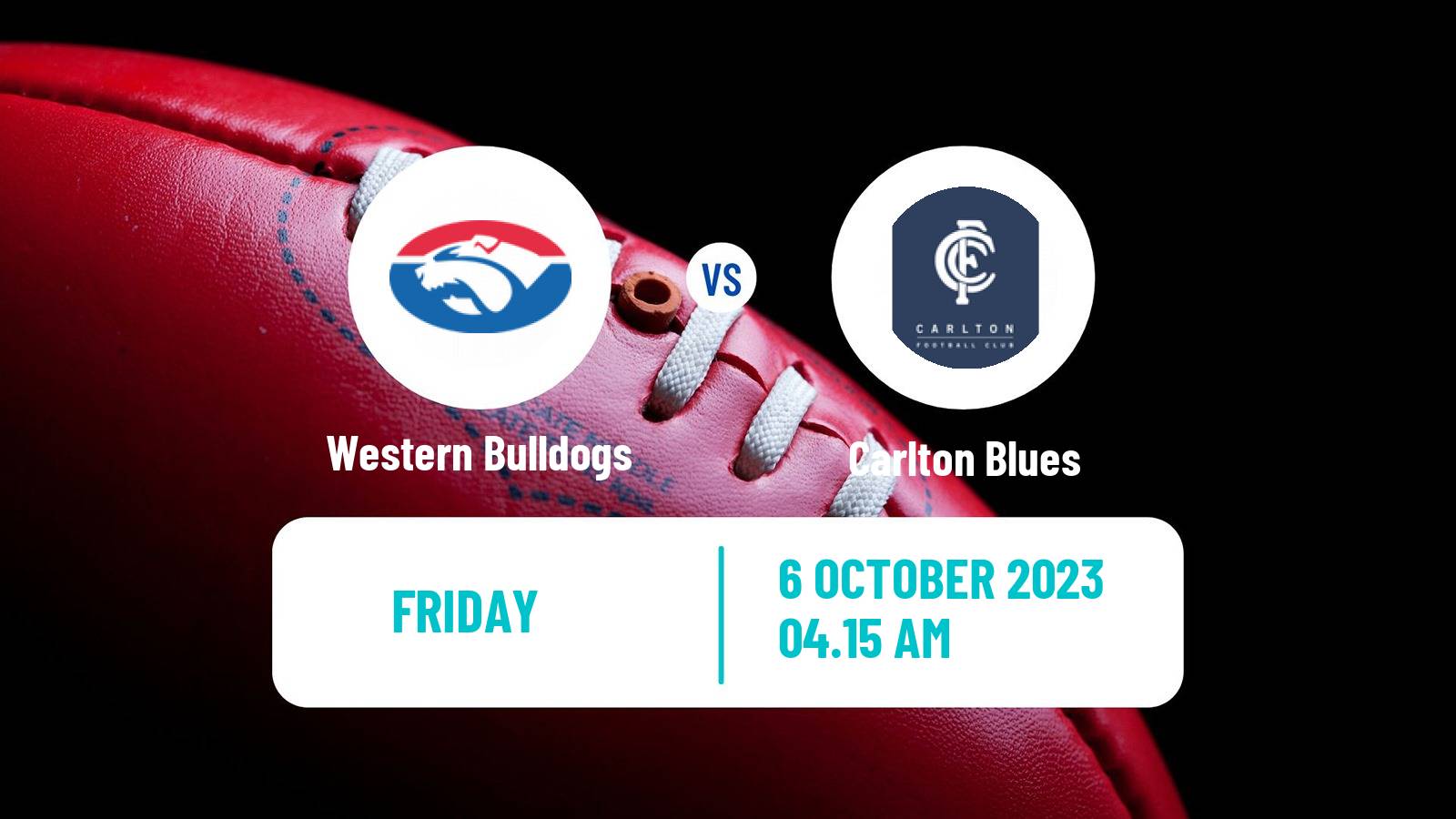 Aussie rules AFL Women Western Bulldogs - Carlton Blues