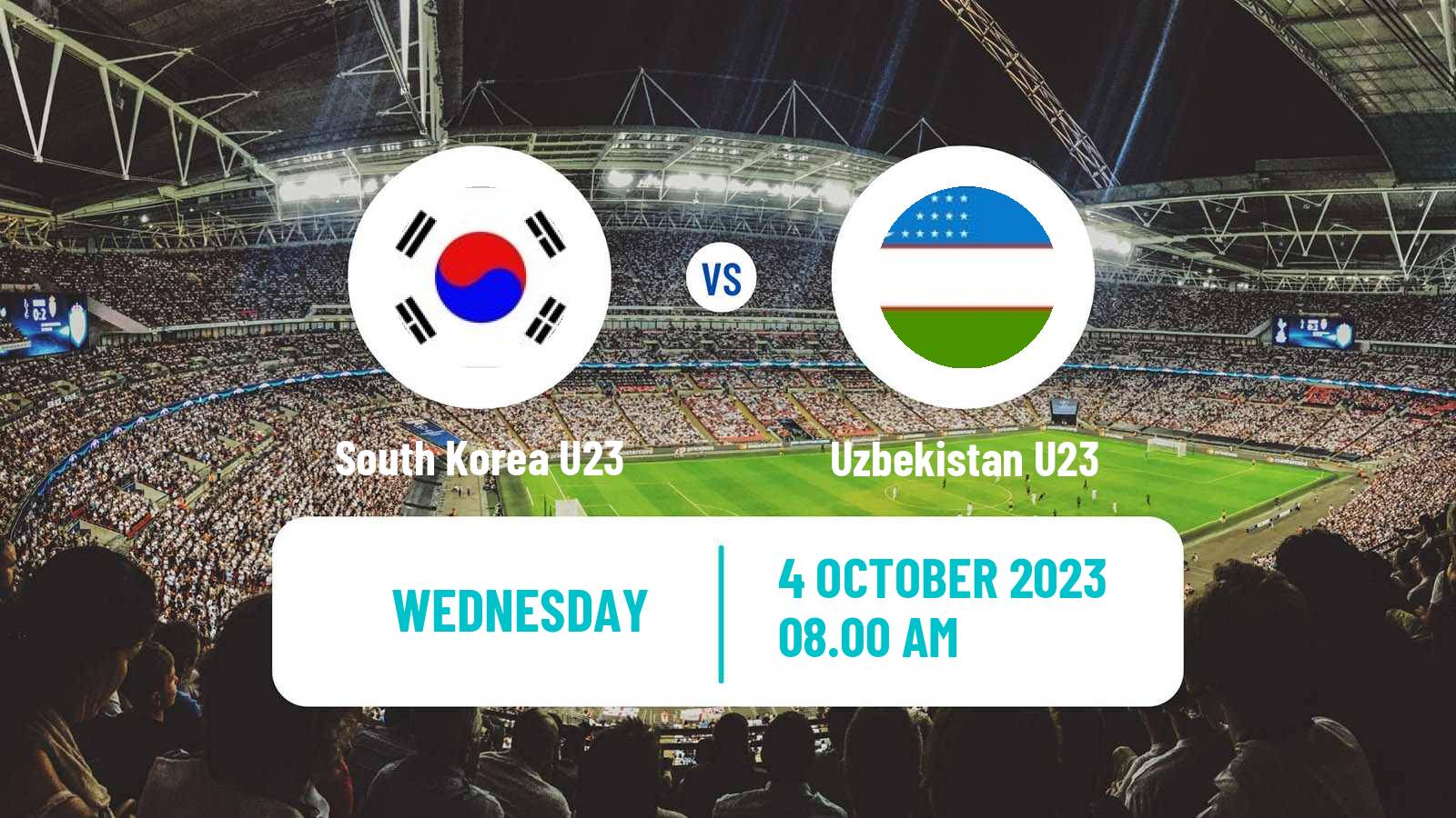 Soccer Asian Games Football South Korea U23 - Uzbekistan U23