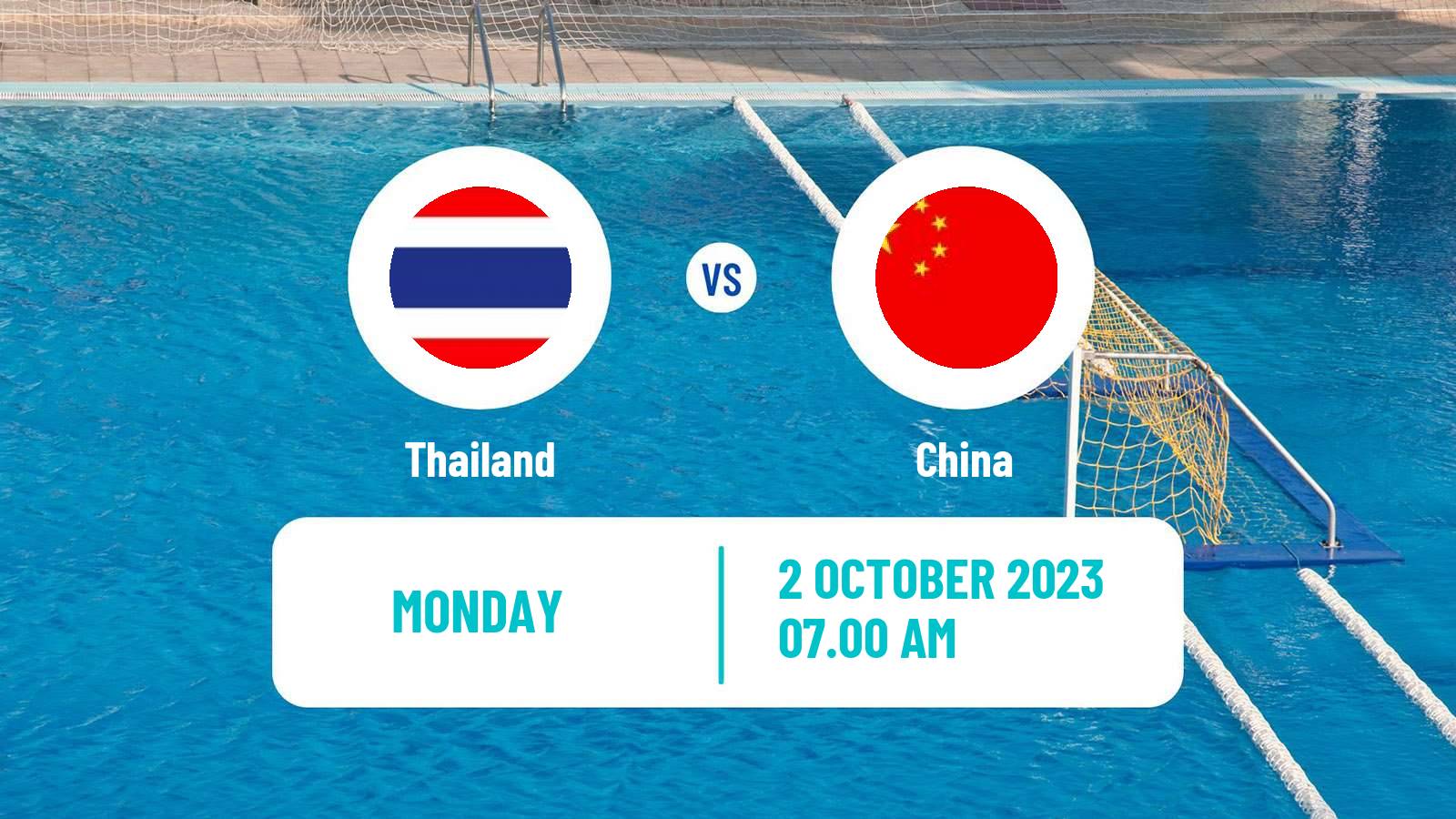 Water polo Asian Games Water Polo Thailand - China