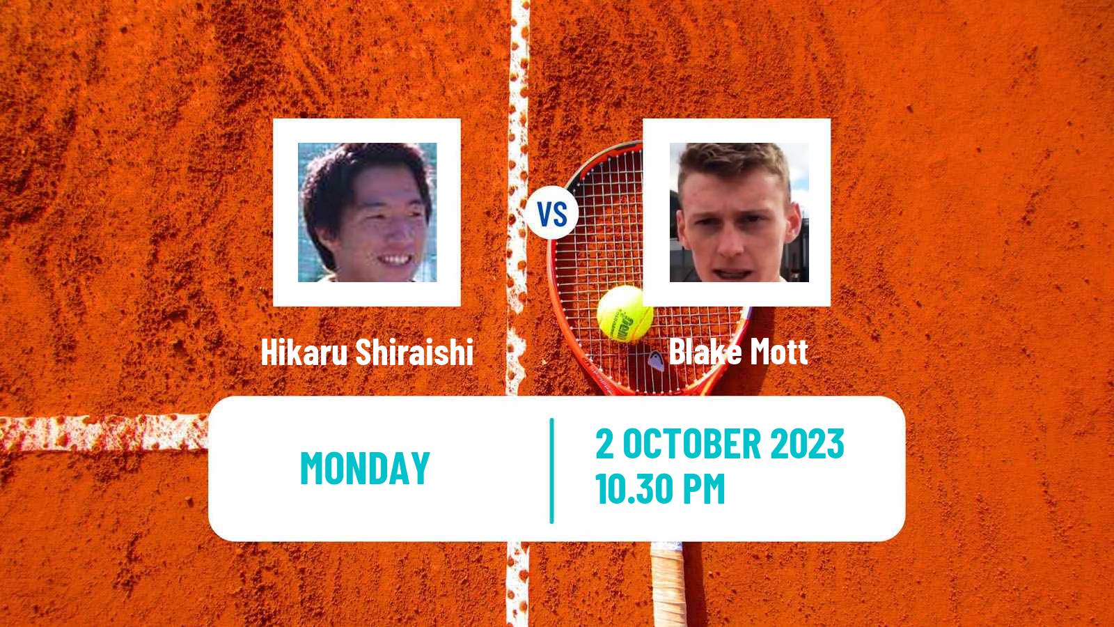 Tennis ITF M25 Cairns Men Hikaru Shiraishi - Blake Mott