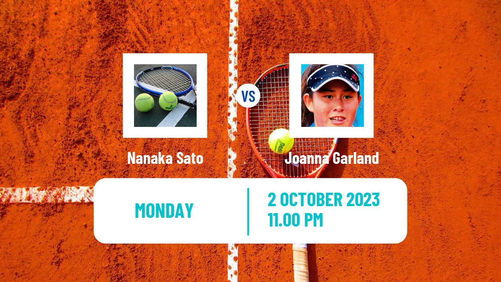 Tennis ITF W25 Makinohara Women Nanaka Sato - Joanna Garland