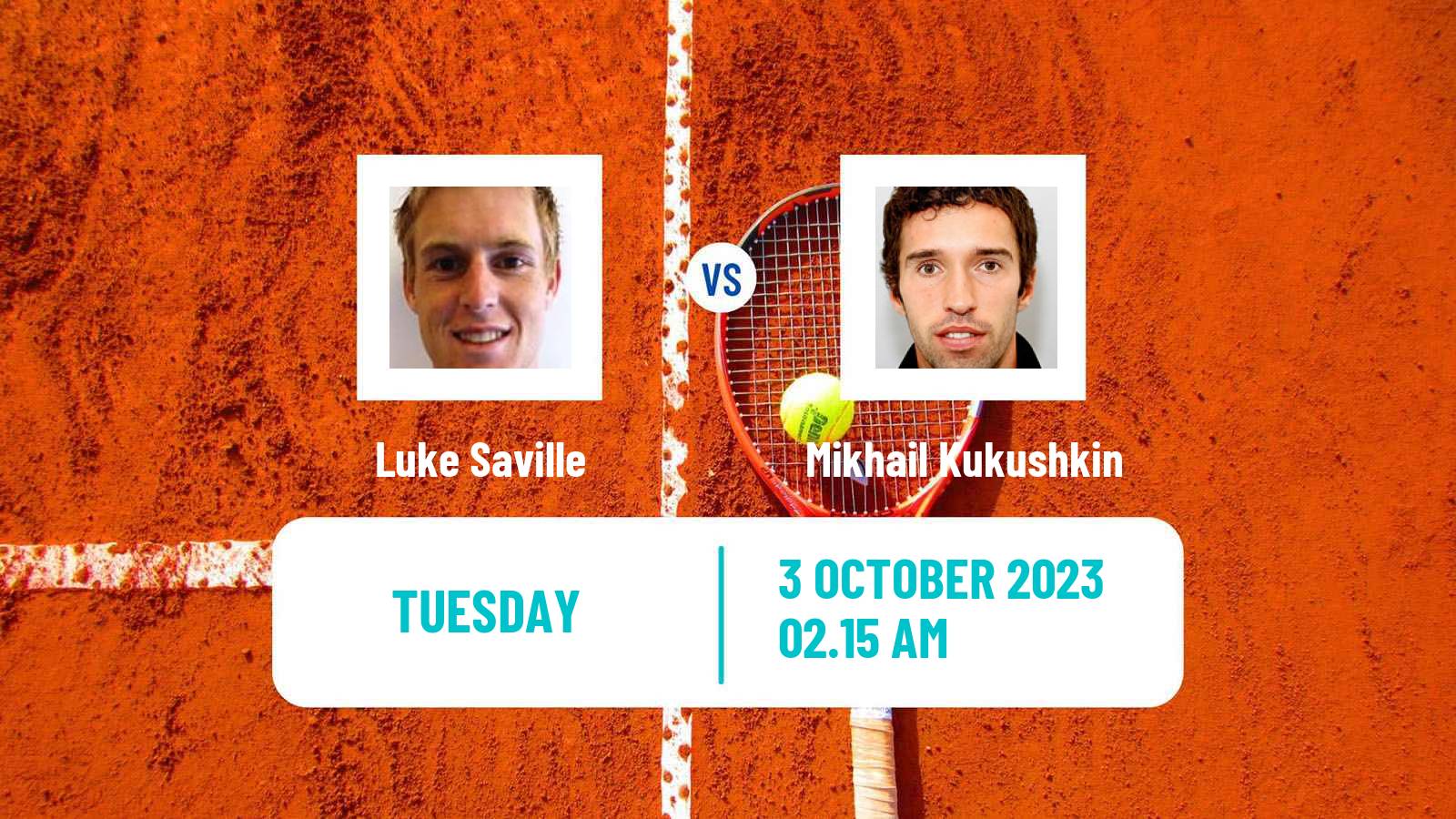 Tennis ATP Shanghai Luke Saville - Mikhail Kukushkin